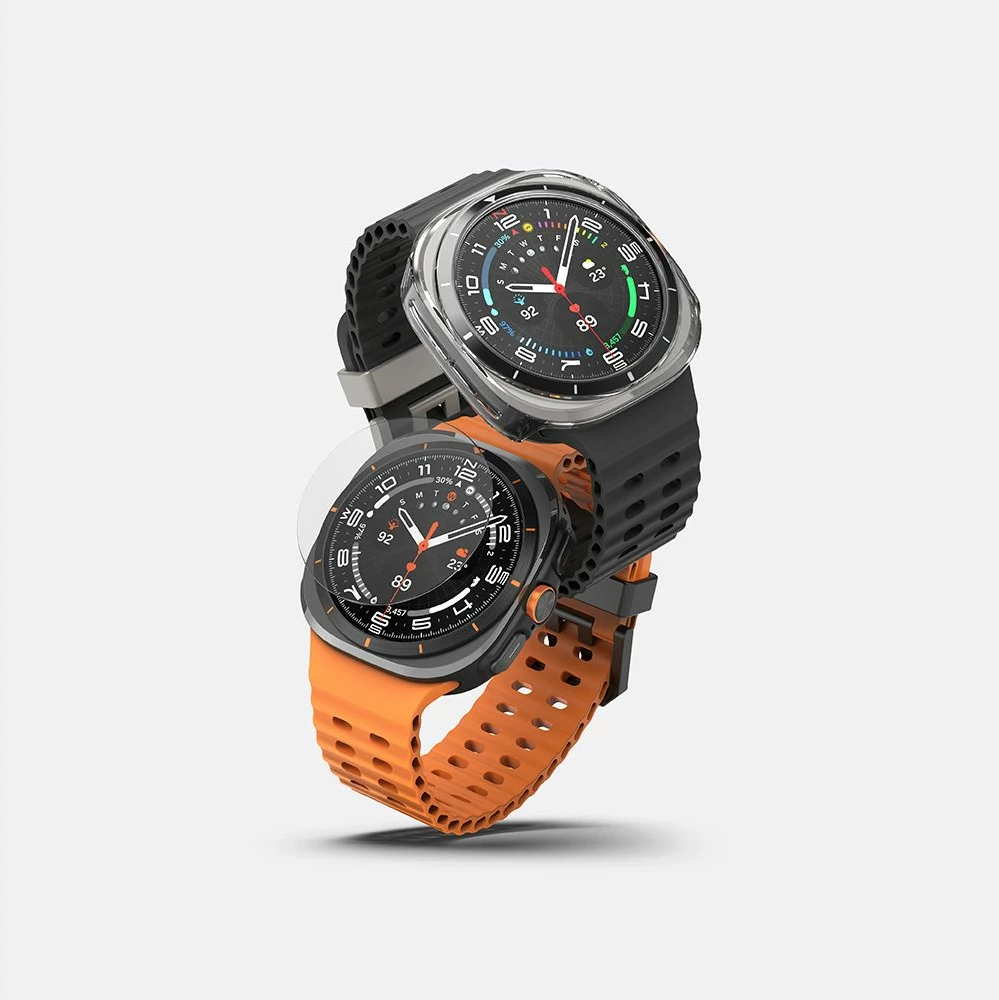 Mbështjellës + xham i temperuar Ringke për Samsung Galaxy Watch Ultra 47mm, Transparent