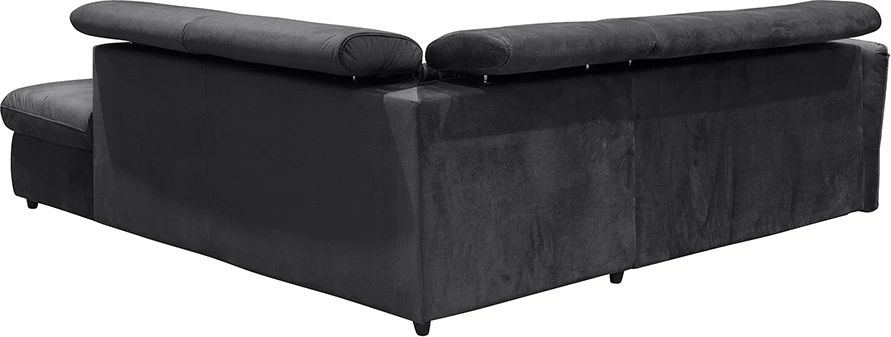 Kënd divan shtrat Monserat, antracit, këndi djathtë, 254x224x90cm