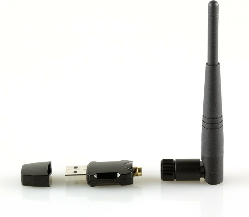 Adapter Wi-Fi LogiLink WL0238, USB 2.0, antenë e jashtme, i zi