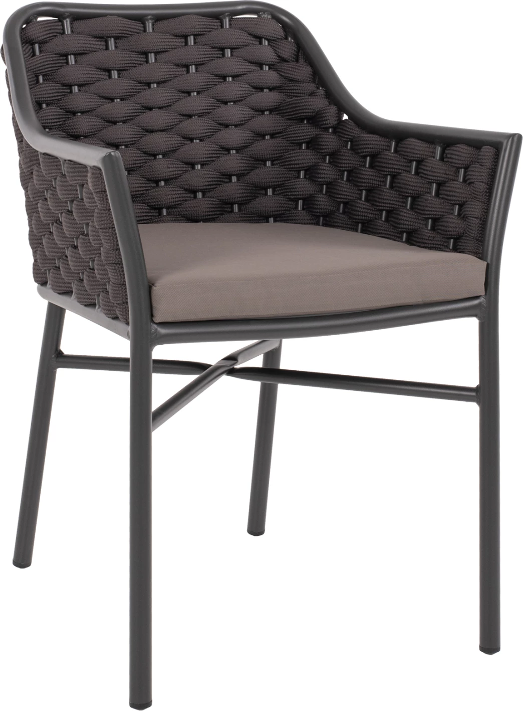 Karrige alumini me litar, ngjyrë gri, FH5858.01, 56x58x76 cm