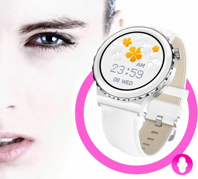 Smartwatch për femra Rubicon, e bardhë