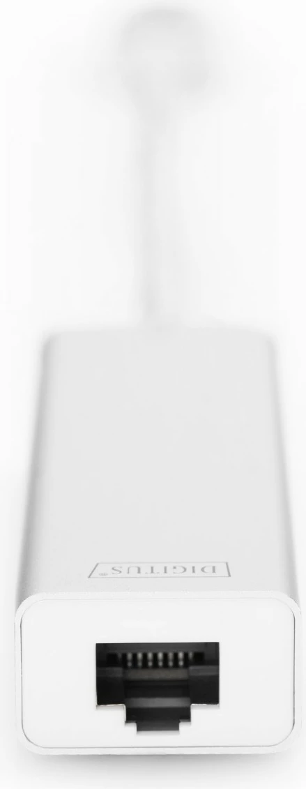 Hub USB 3.0 Digitus, 3 Porta & LAN Gigabit, Silver, White