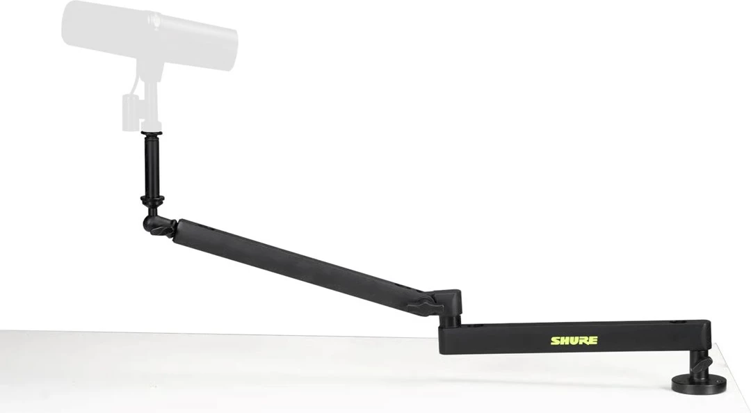 Krah mikrofonik SHURE SH-BROADCAST2 për tavolinë, profil i ulët, i zi