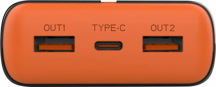 Powerbank Tracer Energen 20000mAh, portokalli/zi