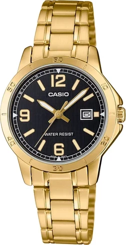 Orë dore Casio LTP-V004G-1B, e artë/zezë