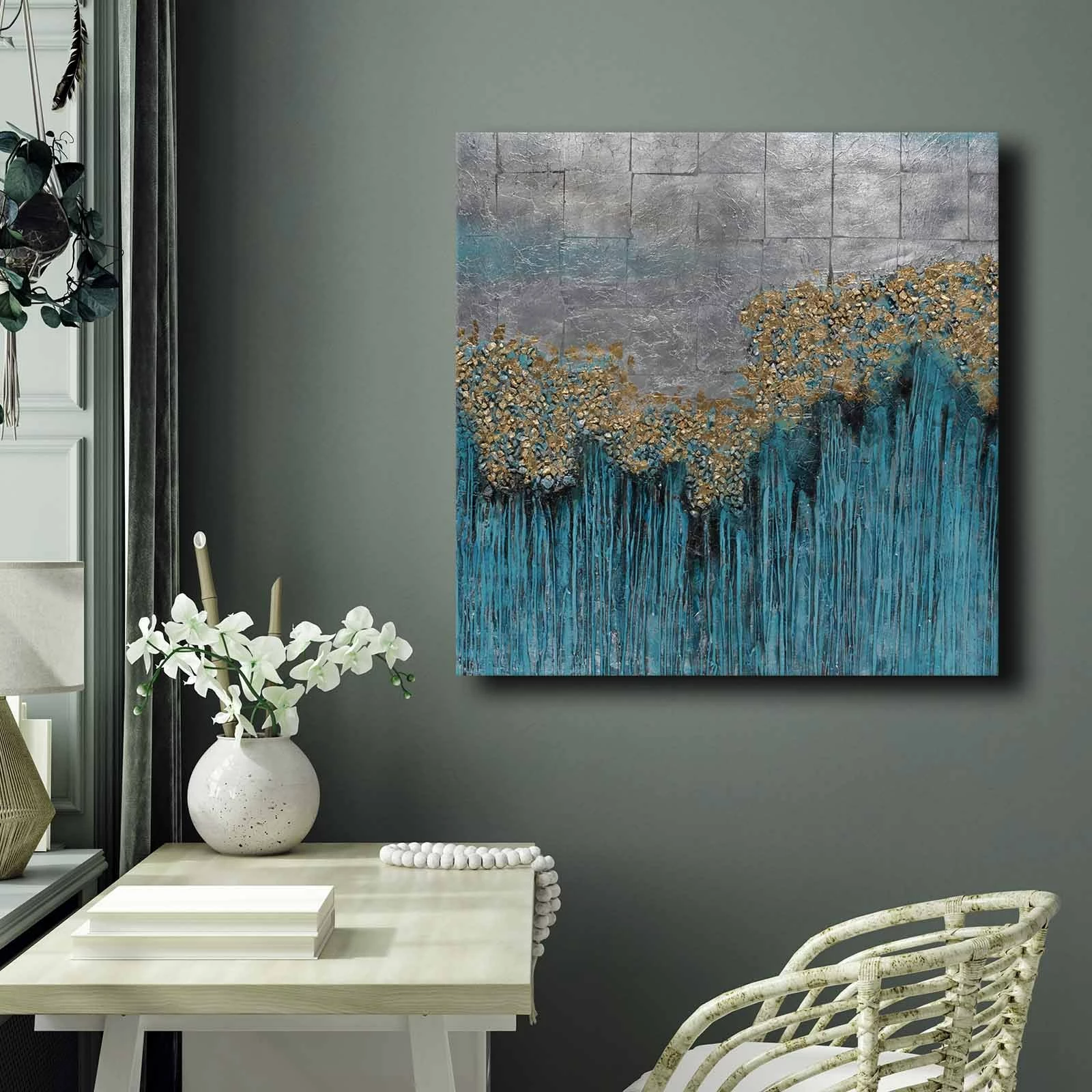 Pikturë dekorative në kanavacë, shumëngjyrëshe, 70x70cm, 7070GSC-009