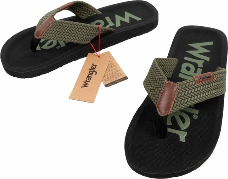 Flip-flopa për meshkuj Wrangler Zane, të gjelbra