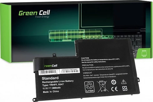 Bateri laptopi Green Cell për Dell Inspiron 15 5542/5548, 11.1V 3400mAh, e zezë