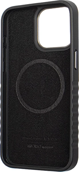 Mbështjellës Audi Genuine Leather me MagSafe për iPhone 15 Pro, zi e kuqe