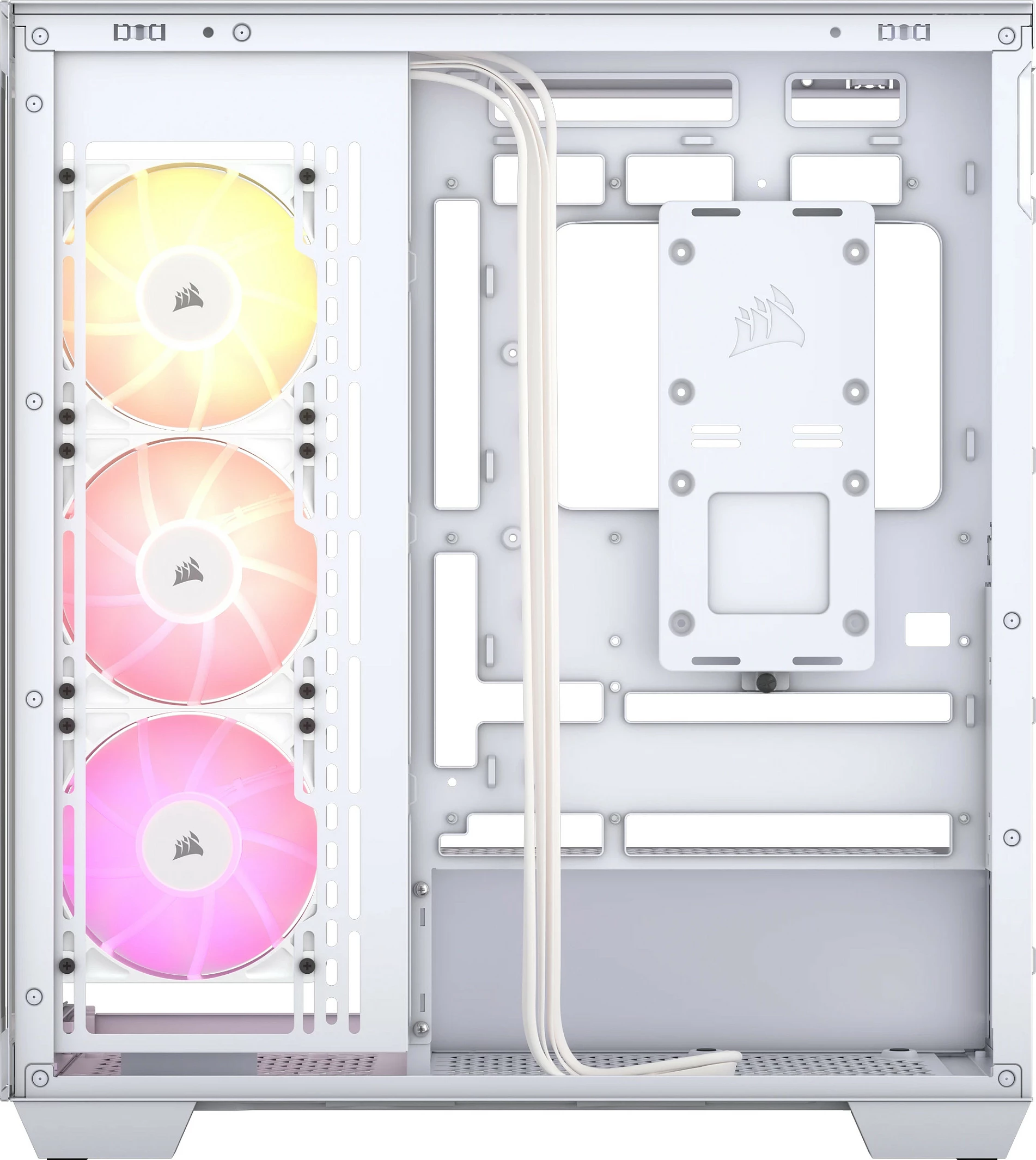 Kasë Corsair 3500X ARGB, Midi Tower ATX/EATX, xham i kalitur, e bardhë