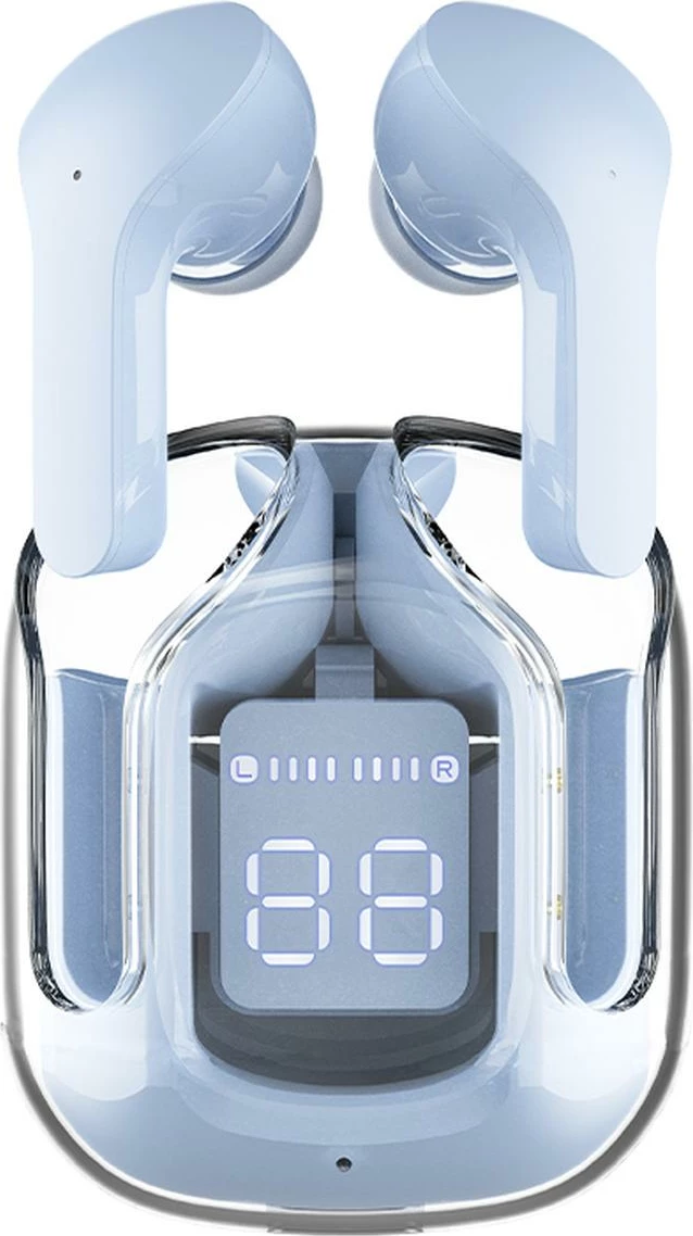 Kufje Acefast T6 TWS wireless, Bluetooth, me ekran LED, Light Blue