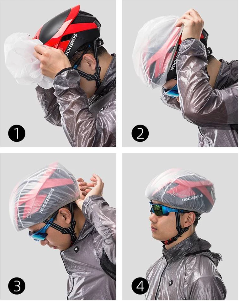 Mbulesë shiu për helmetë biçiklete Rockbros 20001GN, e gjelbër