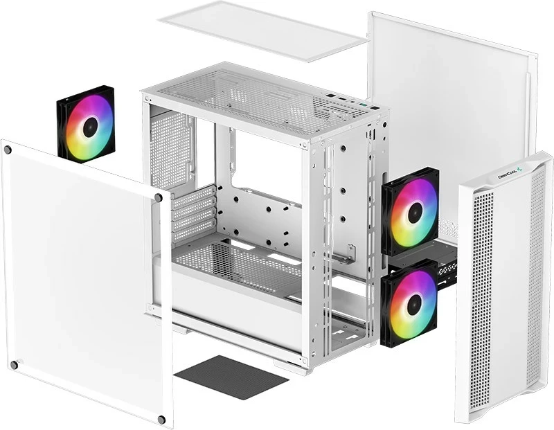 Kasë DEEPCOOL CC360 WH ARGB, Mini Tower, E bardhë