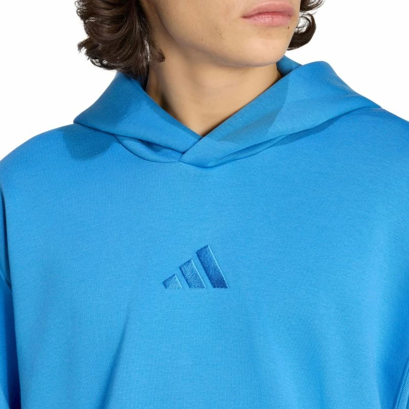 Duks për meshkuj adidas ALL SZN Fleece Hoodie KC3182, i kaltër