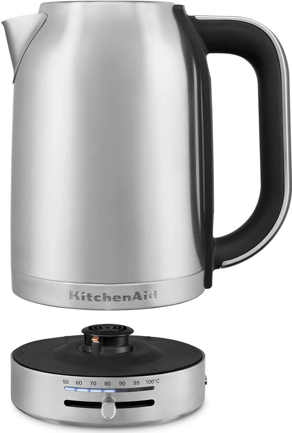 Çajnik elektrik KitchenAid 5KEK1701E, 1.7L, inox, argjendtë