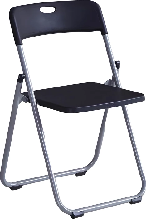 Karrige e palosshme Daxton PP e zezë-argjendtë 49x46.5x73.5cm