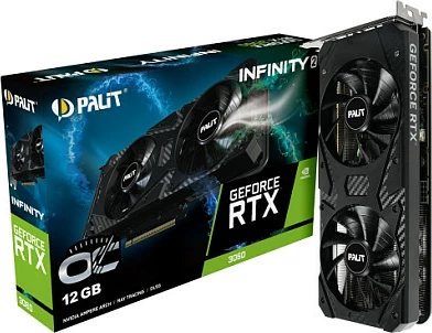 Kartelë grafike Palit GeForce RTX 3060 Infinity 2 OC, 12GB GDDR6