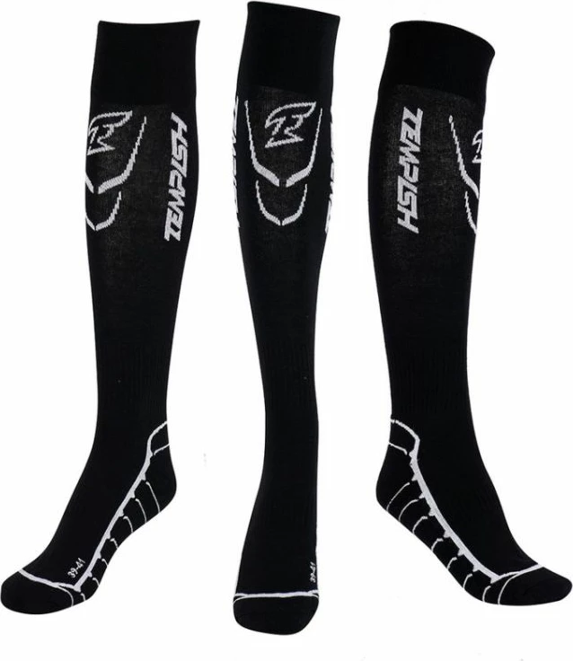 Çorape sportive të gjata për meshkuj Tempish, të zeza
