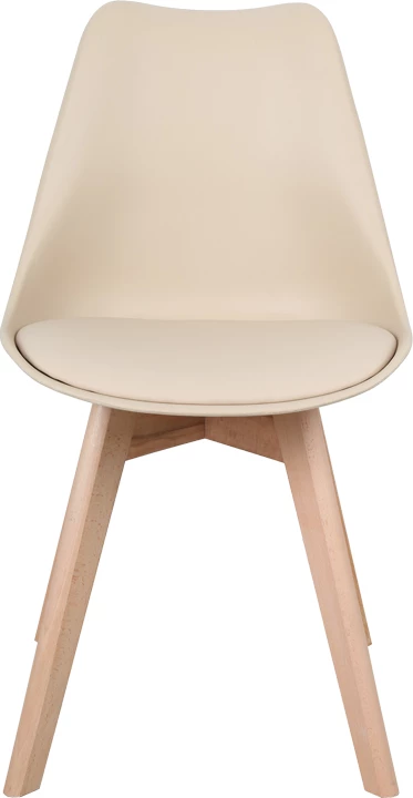 Karrige Gaston PP-PU ngjyrë taupe - këmbë natyrale 58x47x85cm