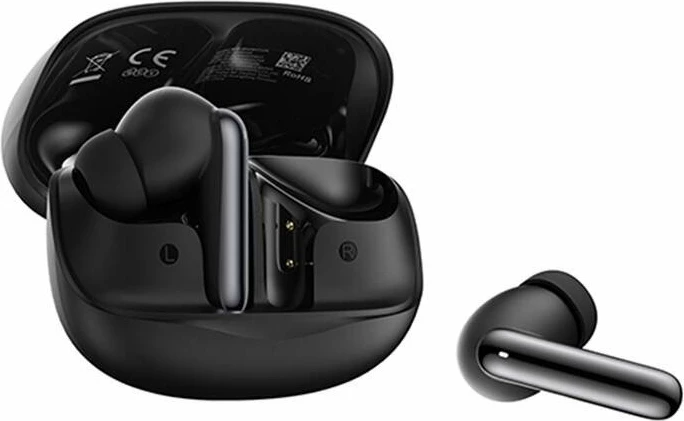 Kufje TWS QCY MeloBuds HT12, ANC -45 dB, Bluetooth 5.4, 24 orë, IPX4, e zezë, me kuti karikimi