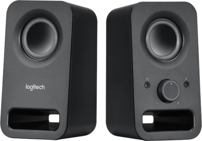 Altoparlantë Logitech Z150, 2.0, 3W RMS (6W), 3.5mm, të zeza, set 2 copë