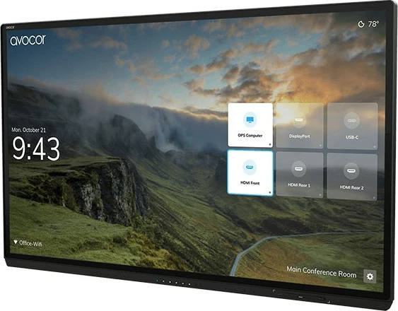 Ekran interaktiv AVOCOR G Serie AVG-7560, 75 inç, 4K Ultra HD, Touchscreen, i zi
