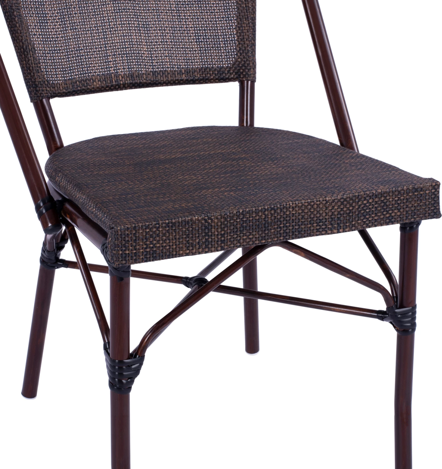 Karrige metalike pamje bambuje, ngjyrë kafe, FH5718, 54x62x89 cm