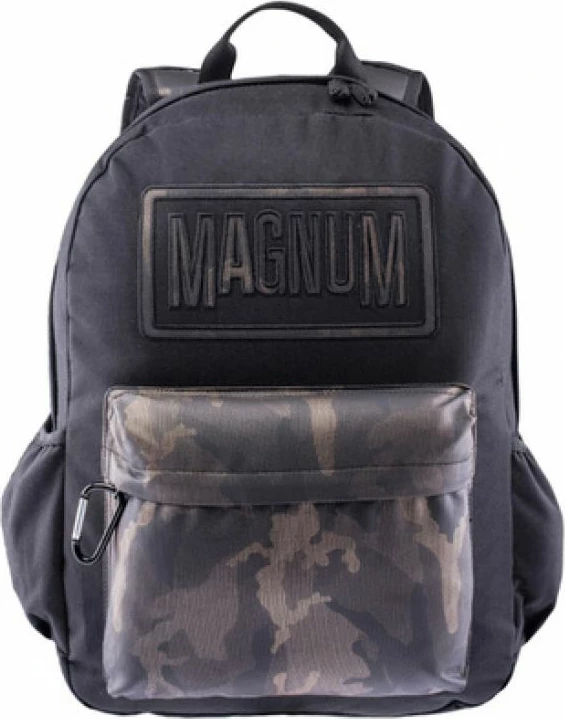 Çantë shpine Magnum për turizëm dhe aktivitete jashtë, e zezë me detaje ari [Madhësia: 25 L]