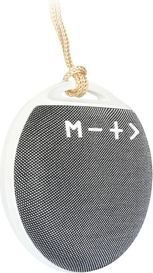 Altoparlant Bluetooth LogiLink BT 4.2, portativ, i rrumbullakët, me mbulesë pëlhure, gri/bardhë