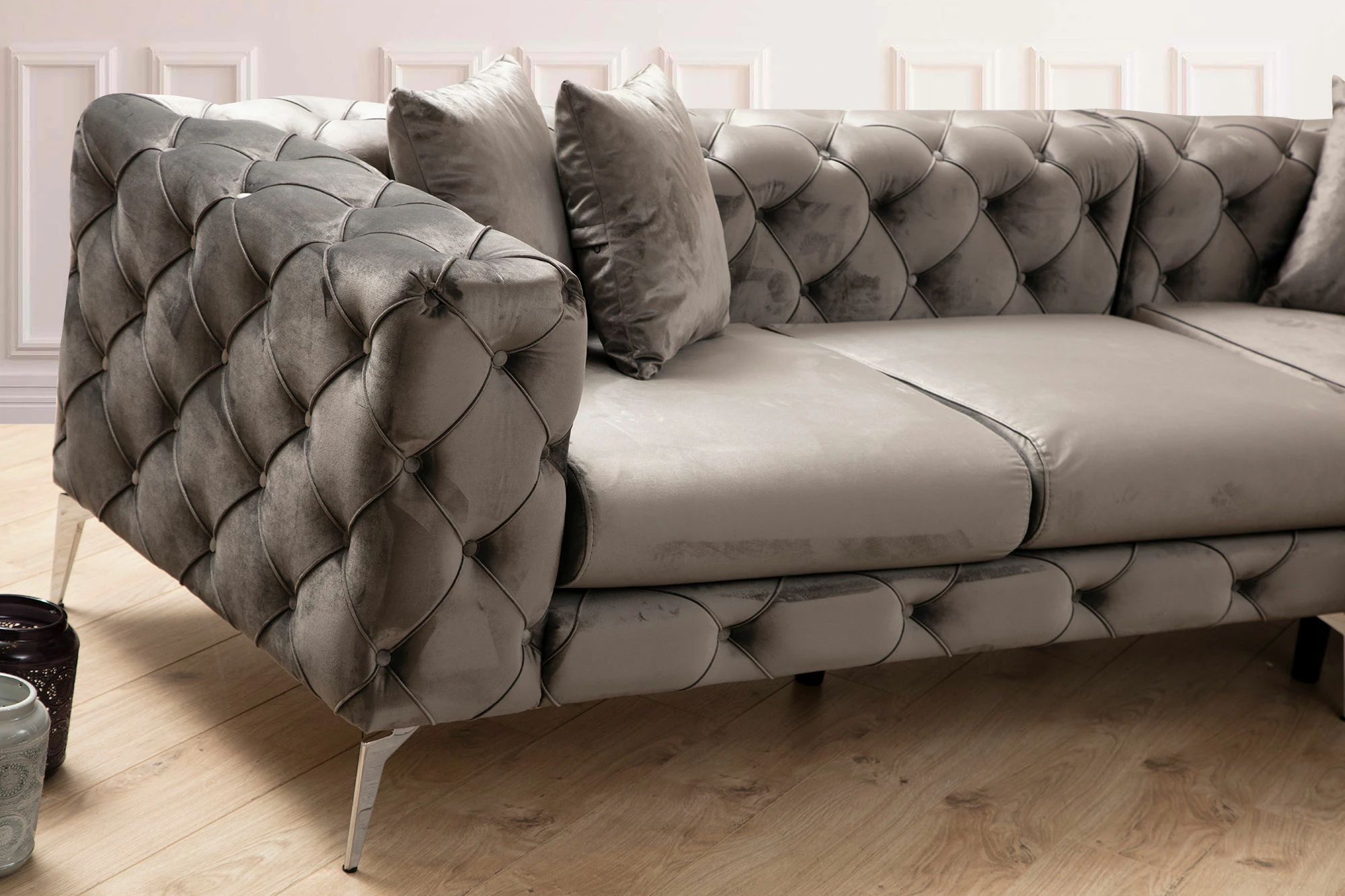 Kënd-sofë Atelier del Sofa, Como majtas, antracit
