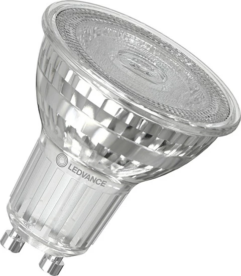 Llambë LED reflektor OSRAM PAR16 GU10, 4.5W (ekuiv. 50W), 350 lm, 2700K, e dimmueshme, transparente