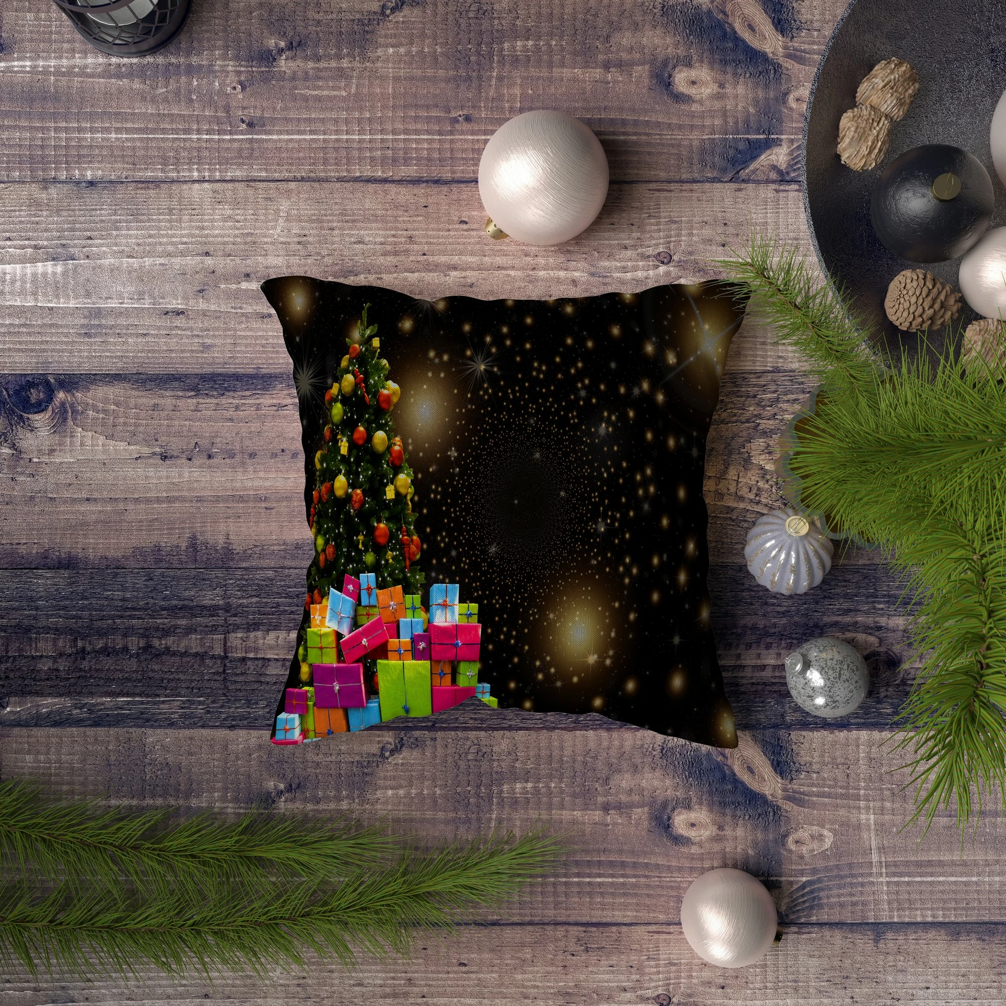 Jastëk Aberto Design, NYXMAS034, shumëngjyrësh, 43x43cm