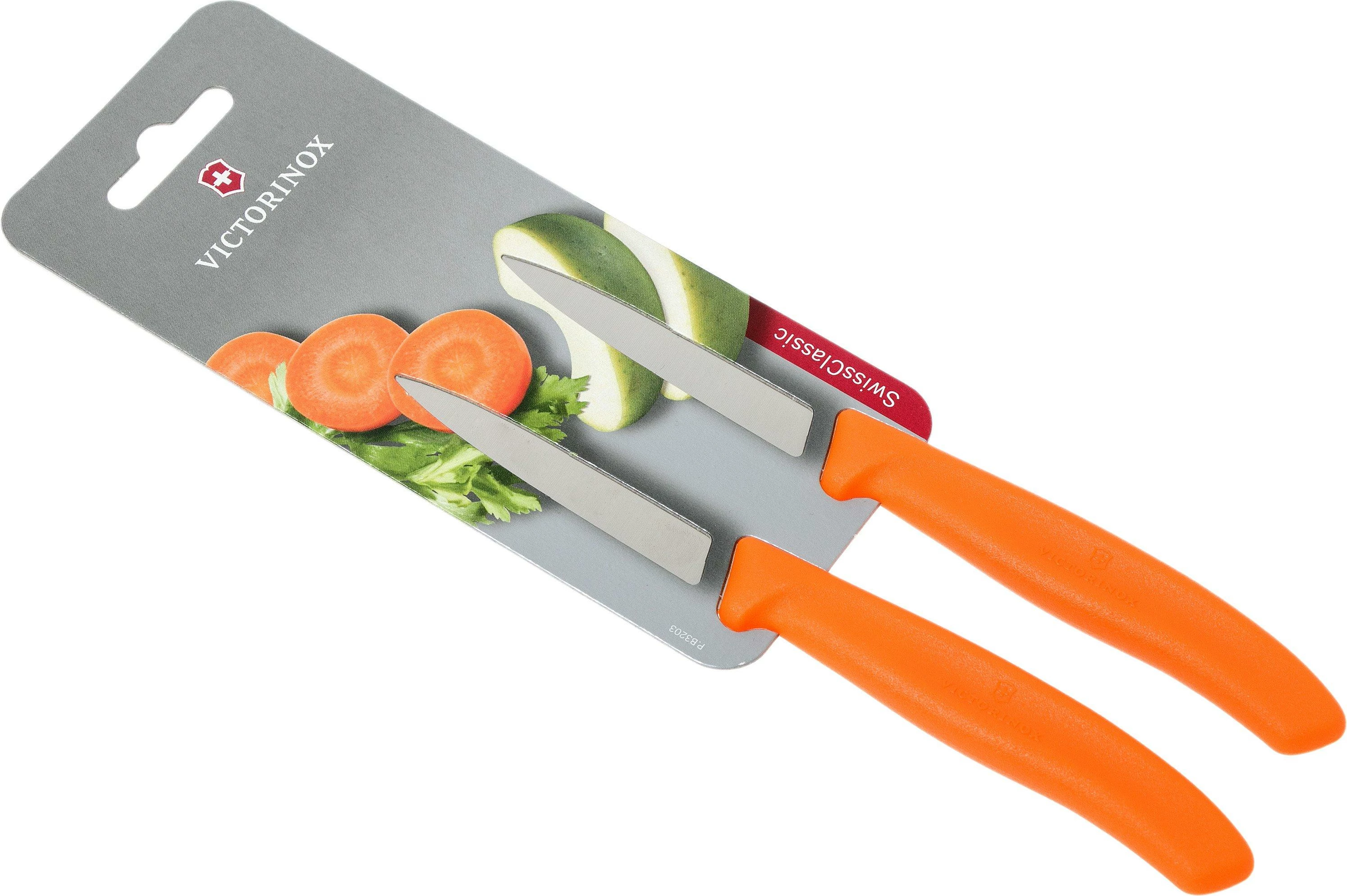 Thikë për prerje Victorinox Swiss classic 2cp, e portokallt 