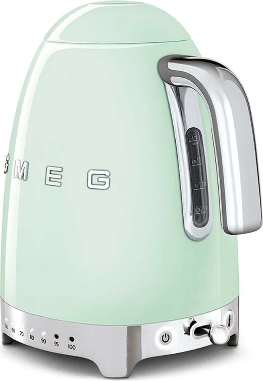 Çajnik elektrik Smeg KLF04PGEU 1.7L me kontroll temperature, jeshile pastel