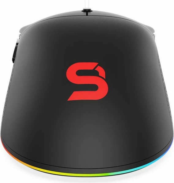 Maus SPC Gear GEM PMW3325 - USB, e zezë