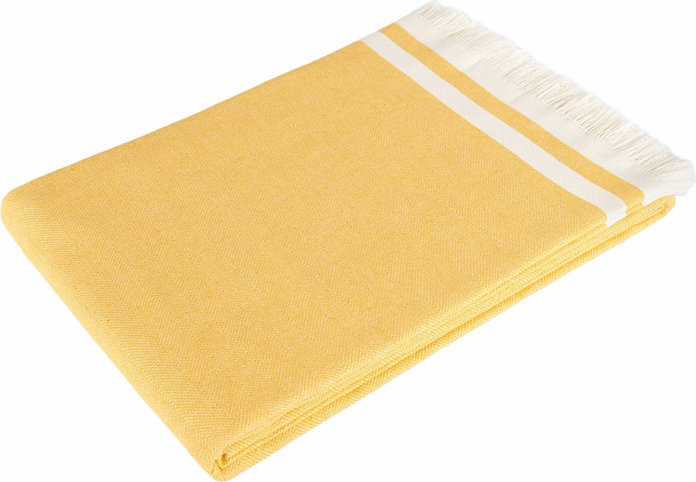 Mbulesë divani L'essentiel, Alinda, ngjyrë mustard, 170x300cm