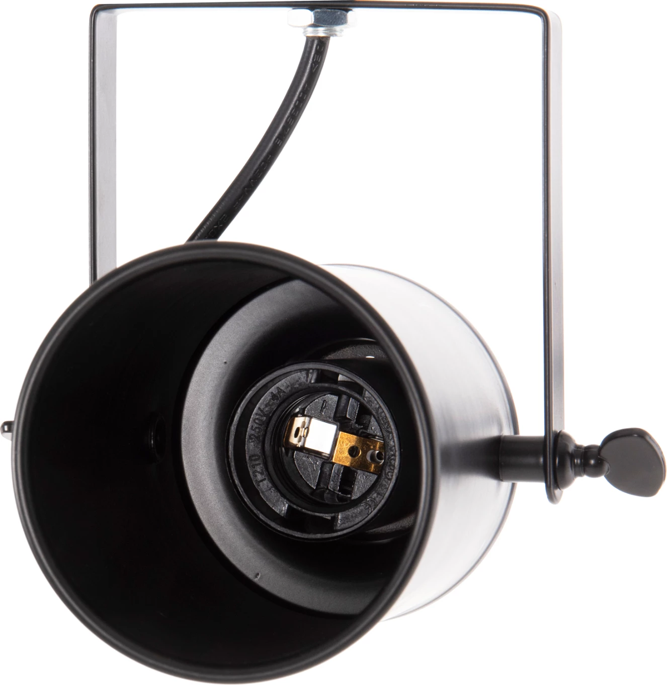 Llambë tavanore me 3 spote, metal i zi, FH4124, 70,5x14x50H cm