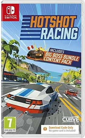 Lojë Nintendo Switch Curve Digital Hotshot Racing CIAB, kod shkarkimi, Big Boss Bundle Content Pack