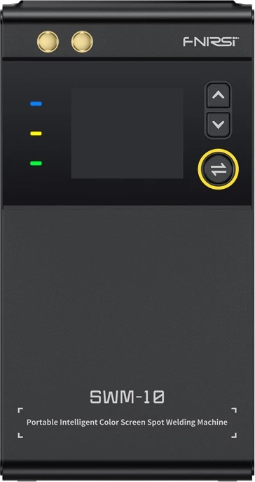 saldues me pika portativ 2‑në‑1, FNIRSI SWM-10, 5000 mAh, 1200A, ekran TFT 1.8", me powerbank, set me aksesorë