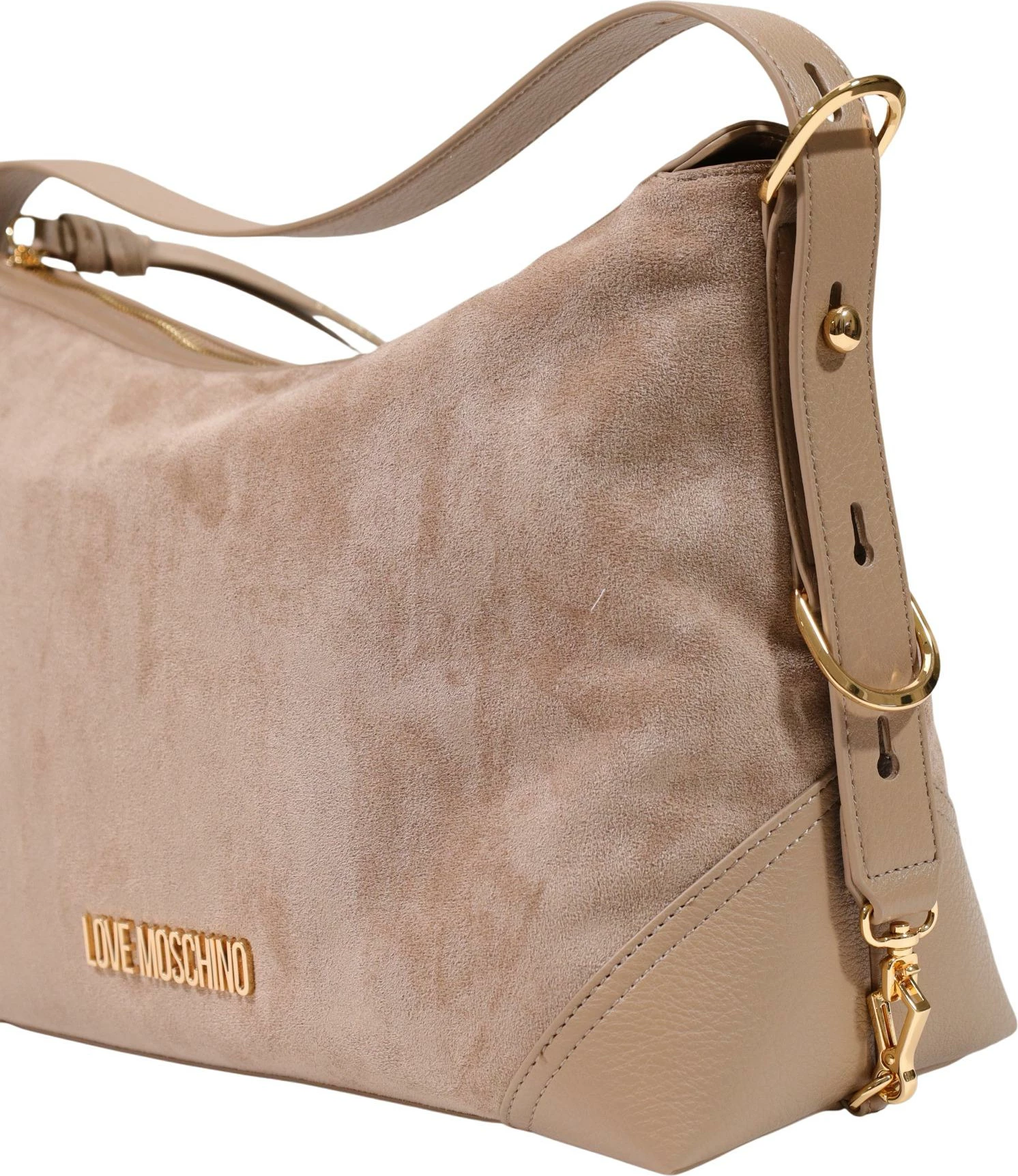 Çantë shpatulle Love Moschino JC4090PP, bezhë