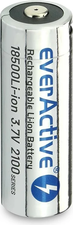 Bateri e rikarikueshme everActive 18500 Li-ion 3.7V, 2100 mAh, USB-C, Silver
