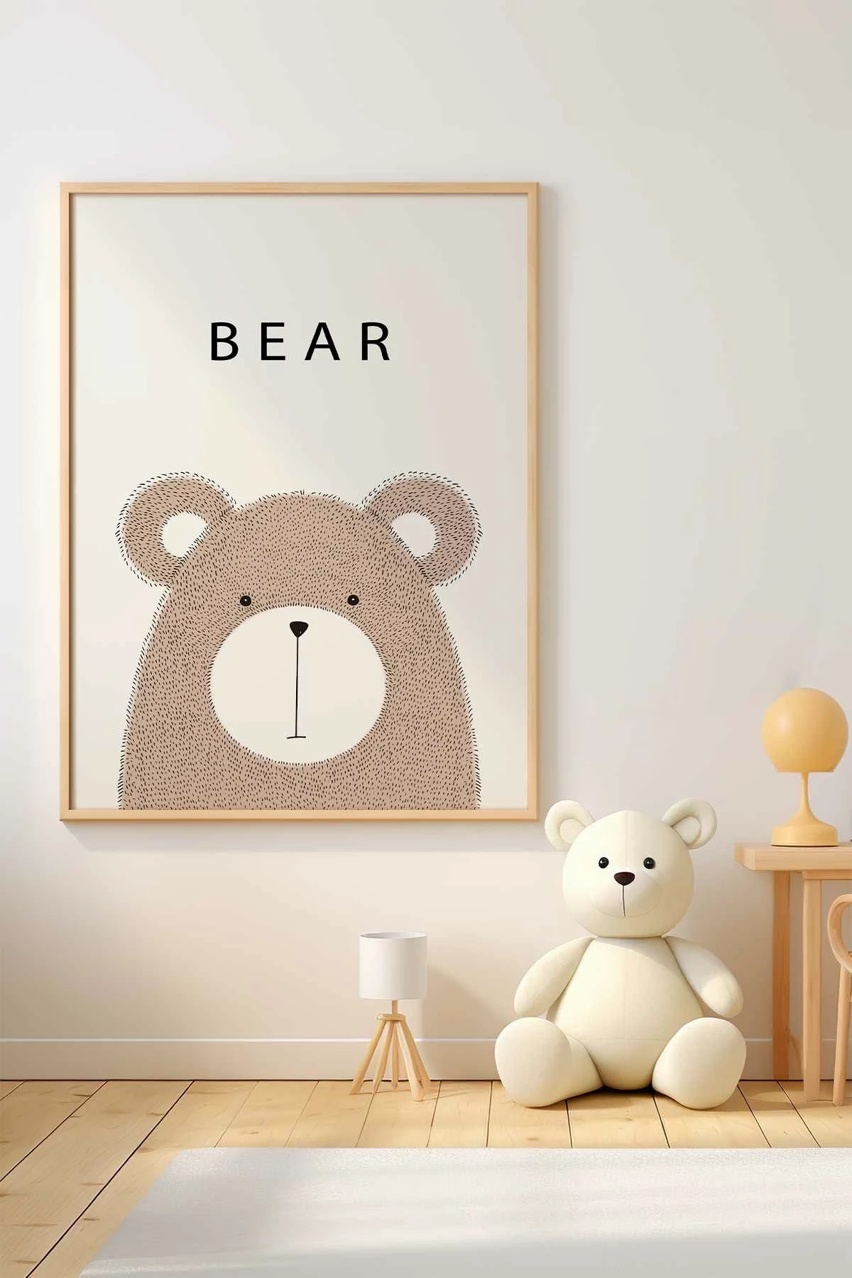 Pikturë dekorative me kornizë MDF, ari, Wallity, Teknrsymdf - 43, 33x48cm