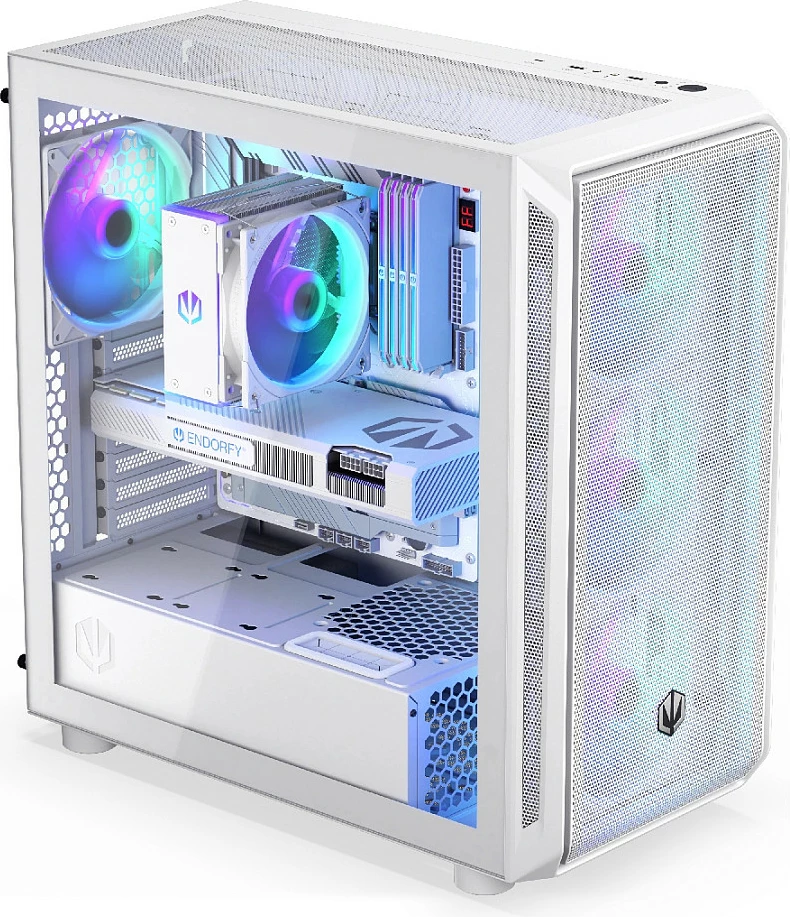 Kasë Endorfy Arx 700 ARGB, Tempered Glass, ATX/micro ATX, USB-C, e bardhë