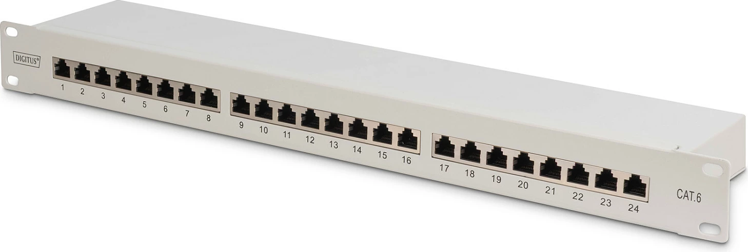Patchpanel Digitus 24 porta Cat6, 1U, gri