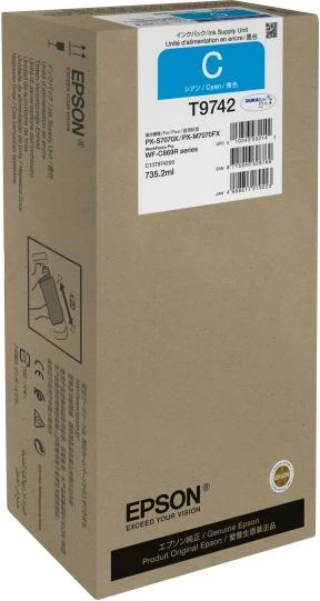 Kartush boje, Epson, T9742 (C13T974200), 700 ml, XXL, cyan