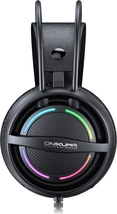 Kufje gaming ONIKUMA X88 me tel, on-ear, me mikrofon, RGB, të zeza
