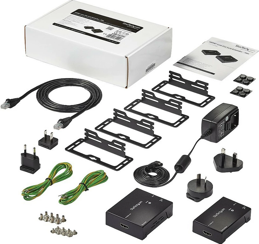 Ekstender HDMI StarTech.com ST121HDBTE, HDBaseT mbi Cat5e/6, 4K@60Hz, 70m, Power over Cable, i zi
