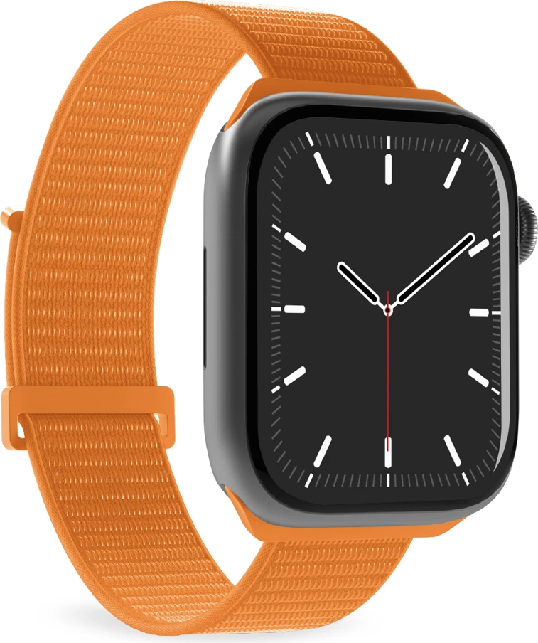 Rrip sport për Smartwatch Apple Watch, Puro, Sport Strap, 44/45/46/49 mm, najlon i frymëmarrshëm, portokalli