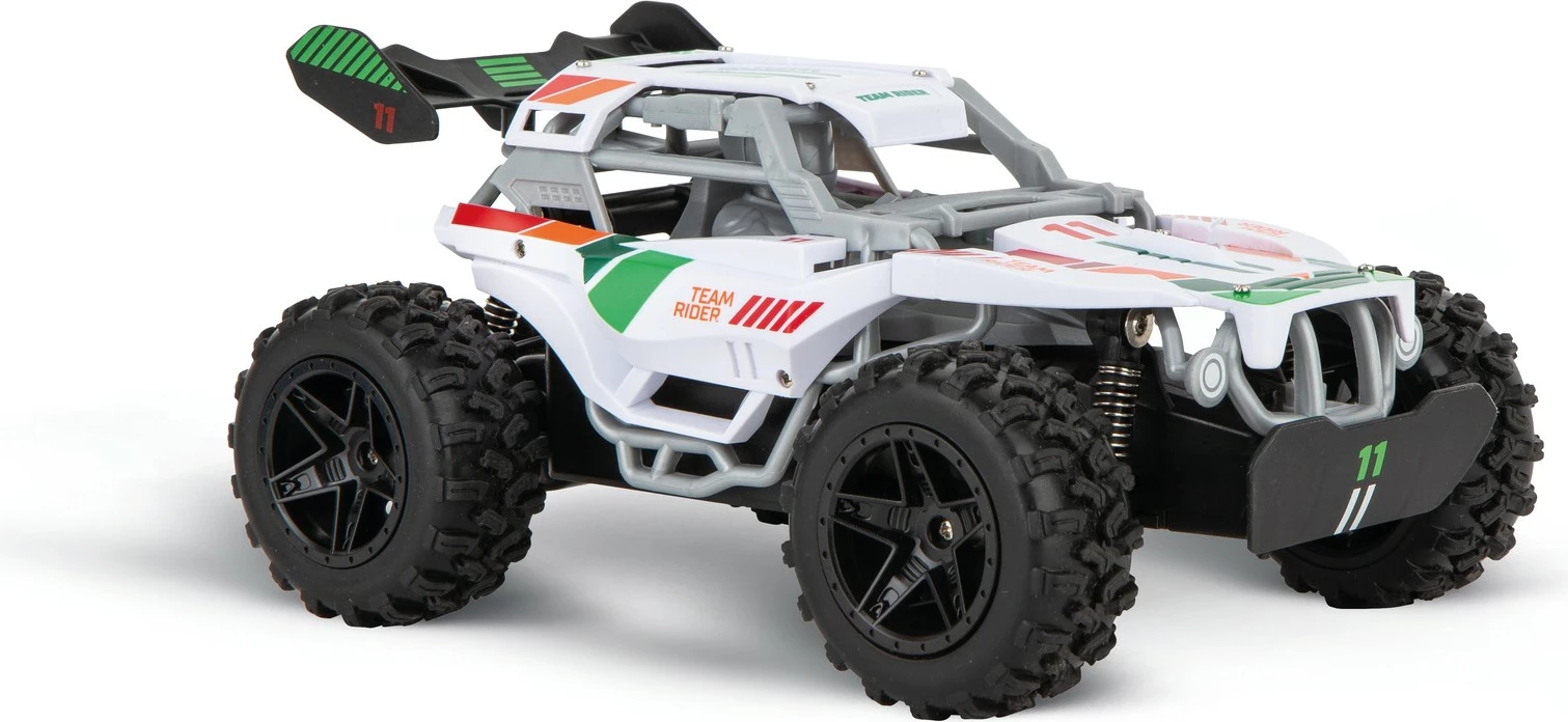 Makine lodër Carrera RC Team Rider, buggy, 2.4GHz, elektrike, bardhë
