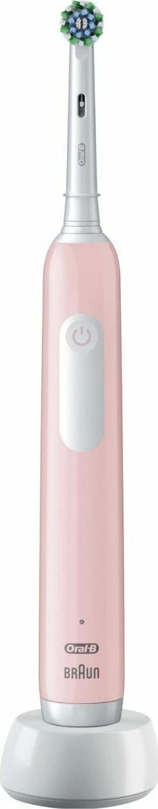 Furçë dhëmbësh elektrike Oral-B Pro Series 1 CrossAction, 3 mënyra, me sensor presioni, bateri e rikarikueshme, 1 kokë, rozë